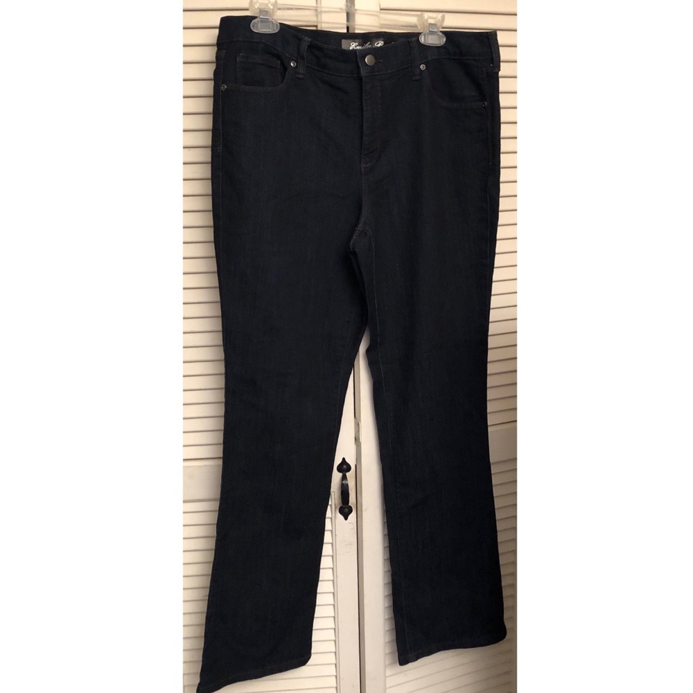 Emily B Medium Wash Hi Rise Denim Bootcut Jeans NWT 14